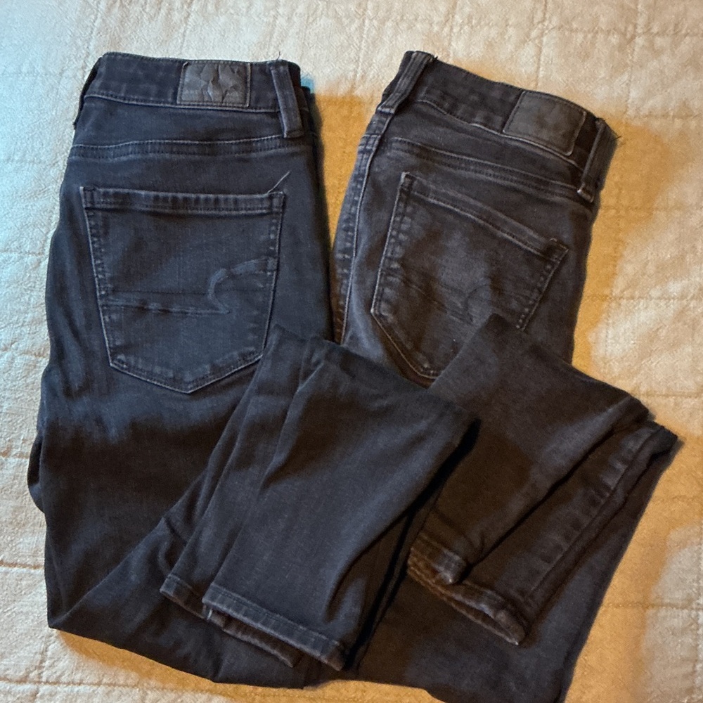 American Eagle Outfitters Women's Black Skinny Jeans size 000